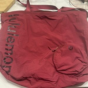 Red/Magenta lululemon tote/gym bag